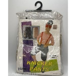 Knicker Pants Adult Tan Medium Pirate Elf Colonial Renaissance Elastic Waist